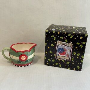 2001 Mary Engelbreit Christmas Creamer with Box